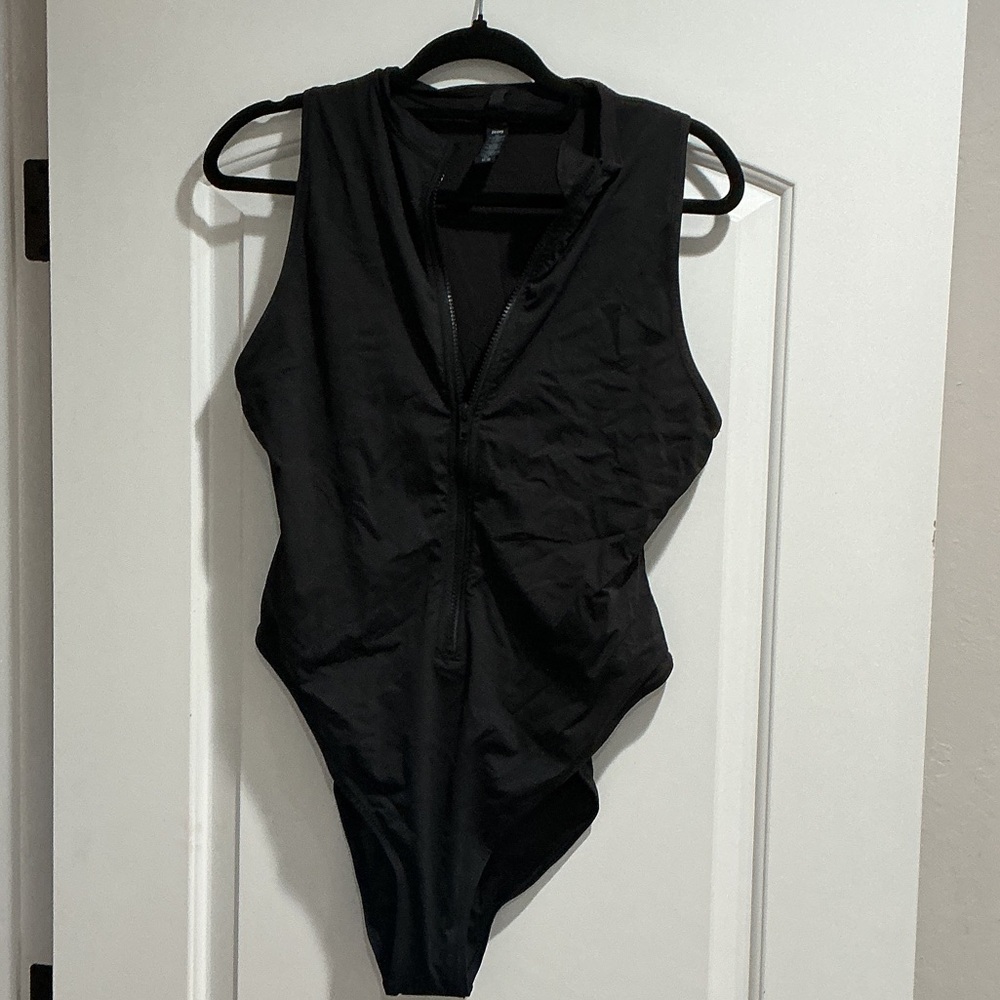 SKIMS Black One-Piece Swimsuit